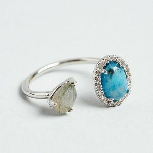 Tai Jewelry Silver Open Adjustable Ring